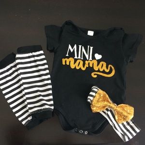 "Mini Mama" baby outfit 🦄